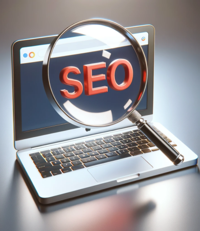 SEO en una pantalla de ordenador